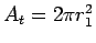 $A_t = 2 \pi r_1^2$